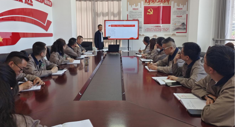 恪守“六大紀(jì)律” 筑牢思想根基——集團(tuán)黨委委員、紀(jì)委書記赴朝物開投公司黨支部講授專題黨課
